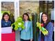 (da sx) Ruth Kuntner, Daniela Höller e la prima ambasciatrice della GAIA Maria Gatscher, studentessa al terzo anno del corso di laurea in educatore sociale presso la Libera Università di Bolzano.